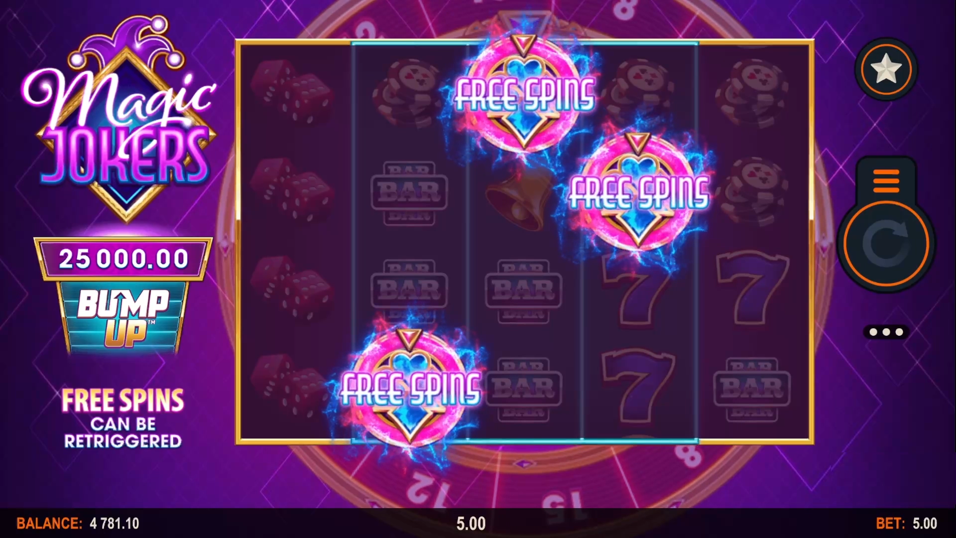 Magic Jokers Free Spins Trigger