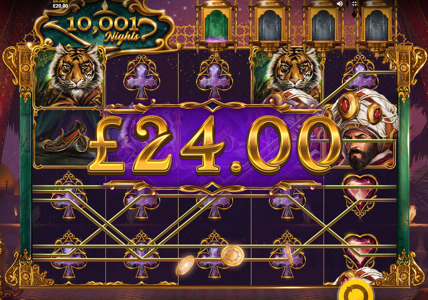 10001 Nights Slot big win