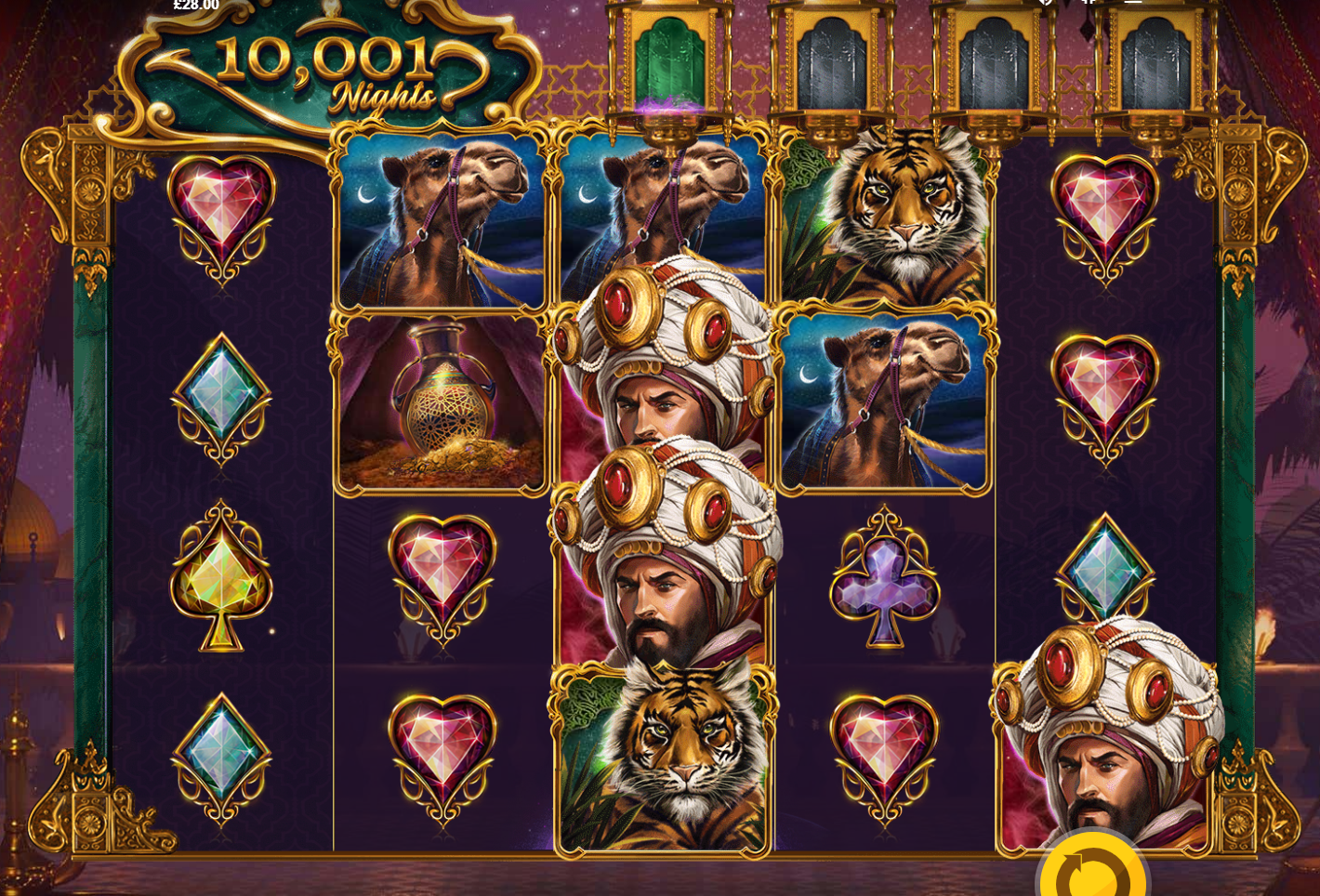 10001 Nights Slot main lobby