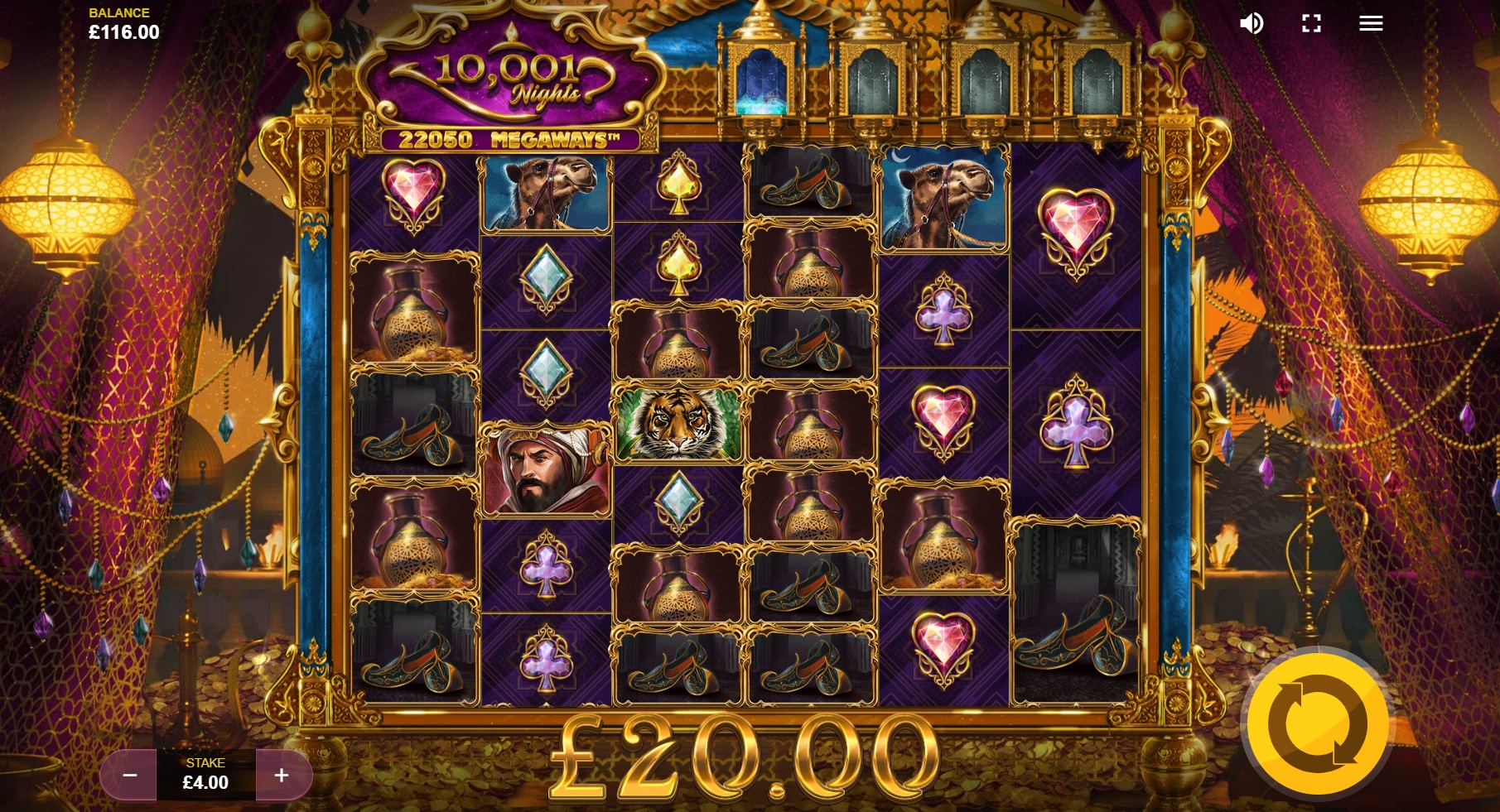 10001 Nights Megaways Slot Big win