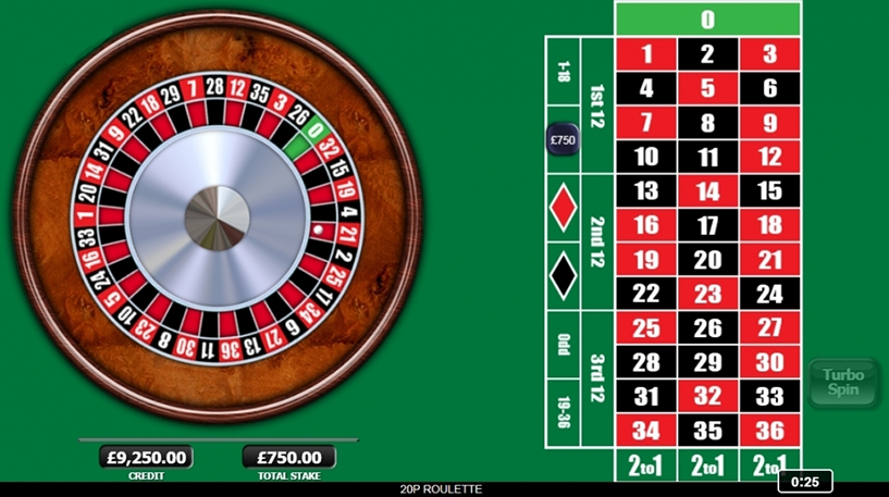 20p roulette game