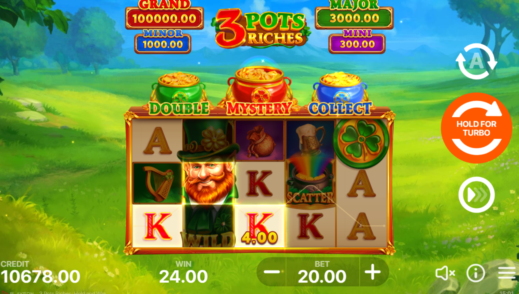 3 pots riches hold and win big win