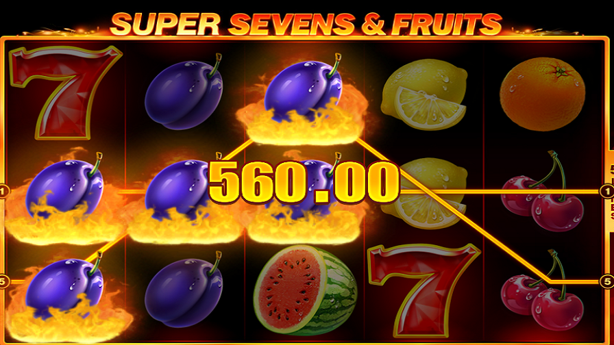 5 super sevens @ fruits slot