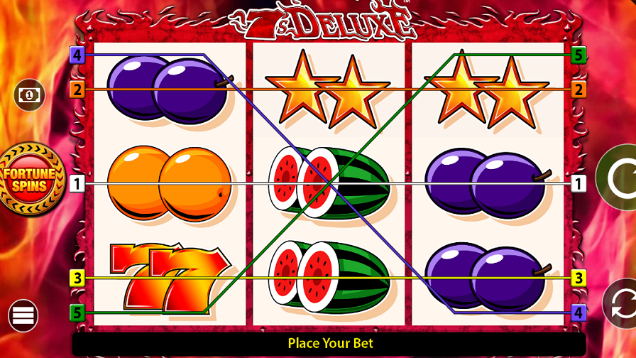 7’s Deluxe Fortune Spins_Paytable