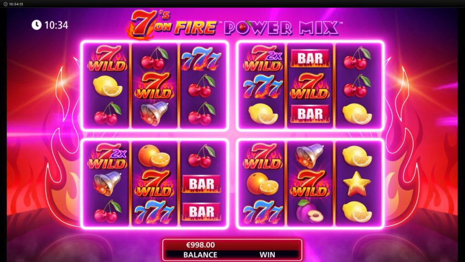 7s On Fire Power Mix Slot free spins