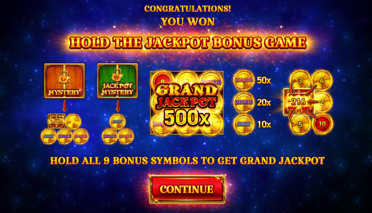 9 coins slot bonus feature jackpot