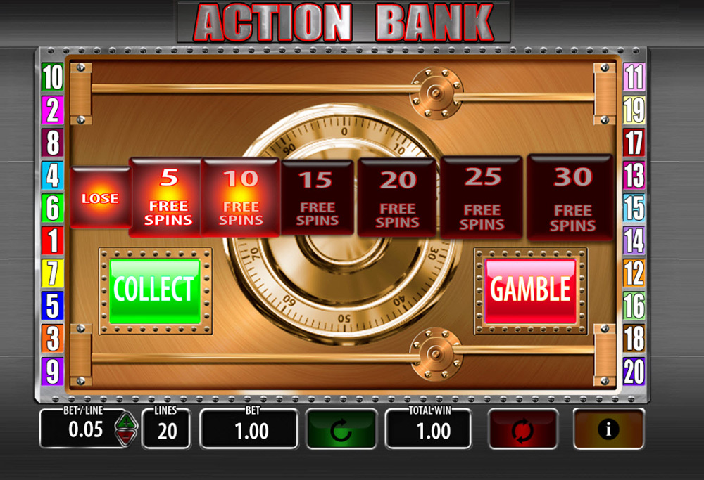 action bank slot free spins