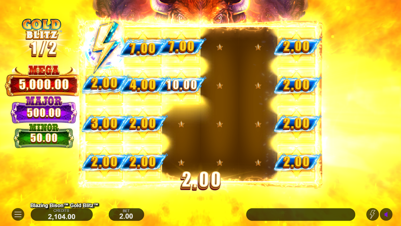 Blazing Bison Gold Blitz slot gold blitz feature