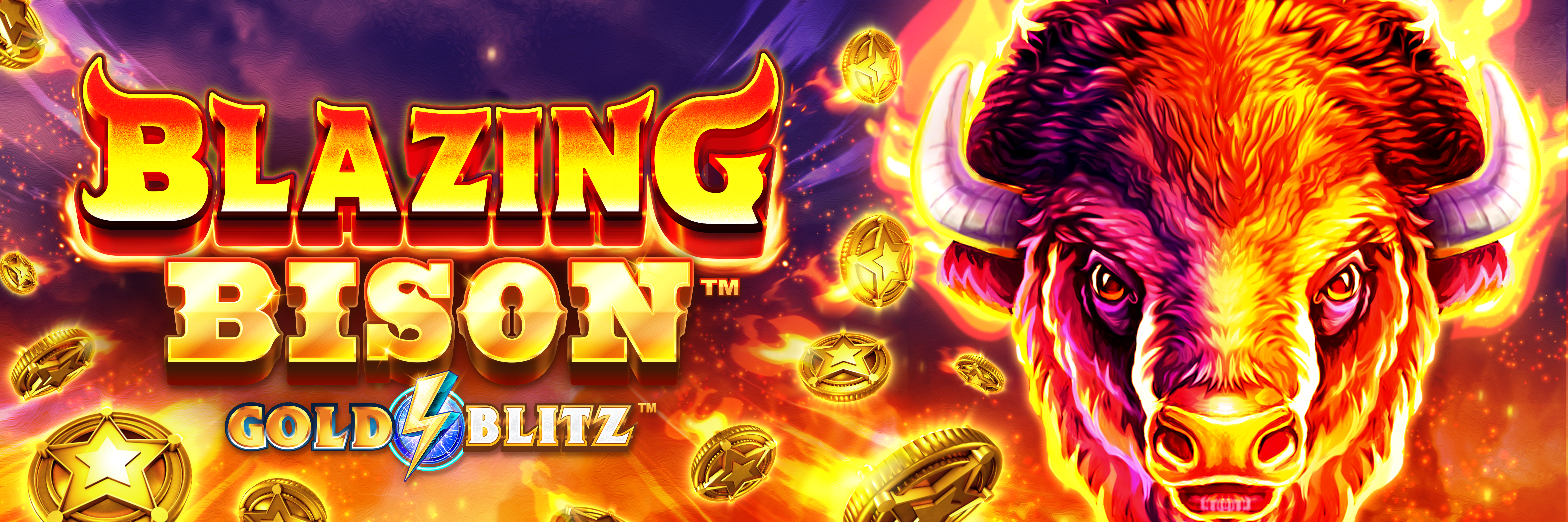 Blazing Bison Gold Blitz slot logo