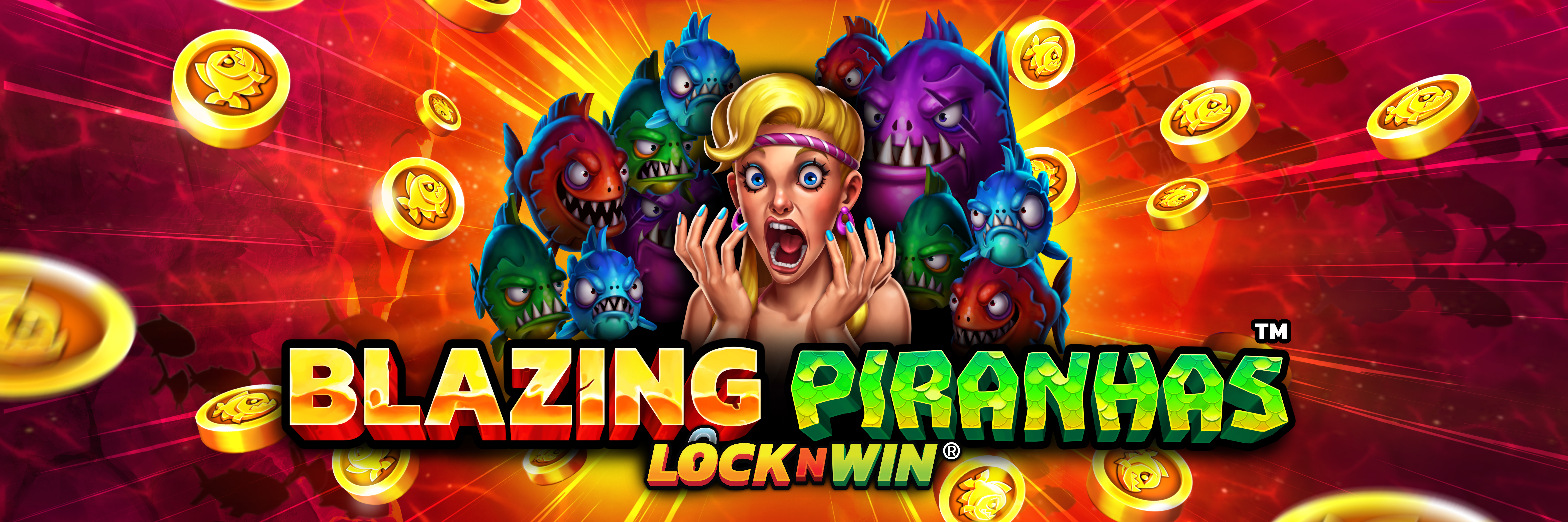 Blazing Piranhas Slot logo