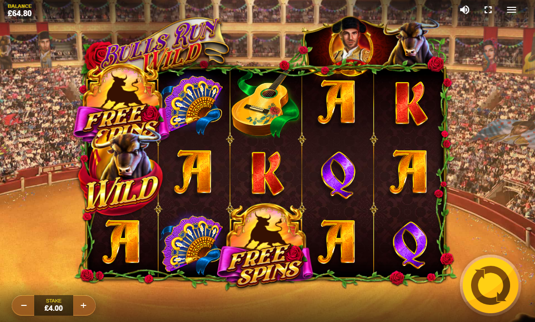 Bulls Run Wild Slot main lobby