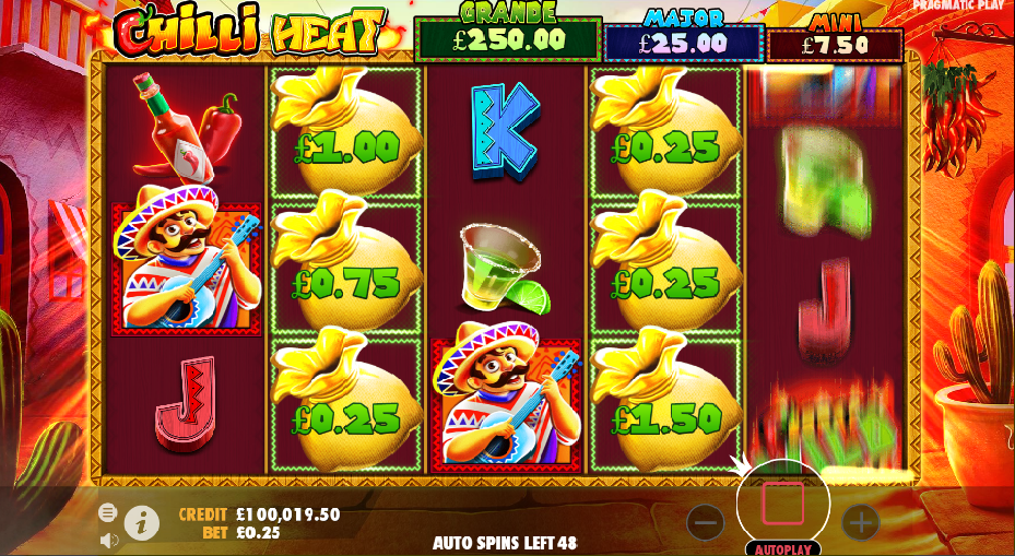 Chilli Heat Slot Game lobby