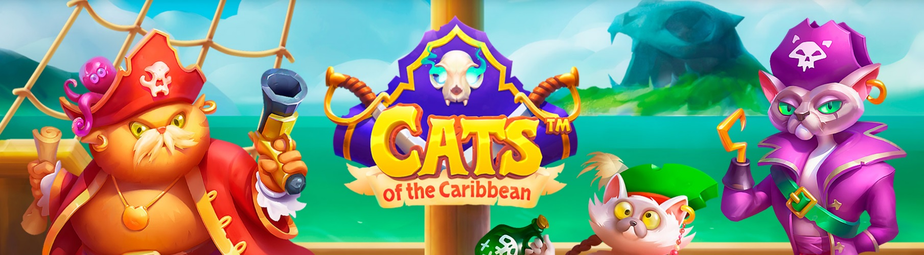 cats of the caribbean slot featured logo