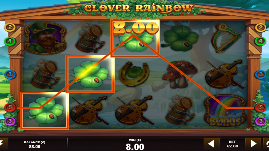 Clover the rainbow slot Big Win