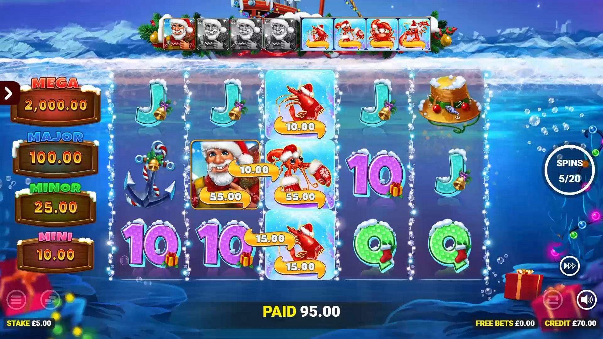 Crabbin for christmas slot big wins