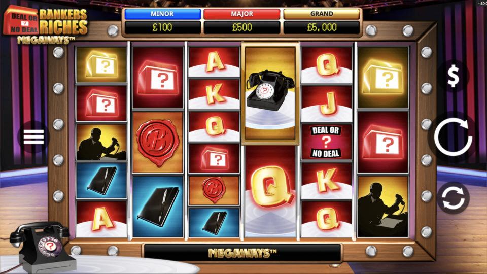 Deal or no deal bankers riches megaways slot gmeplay