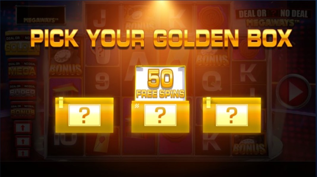Deal or No Deal Megaways The Golden Box Slot Free spins