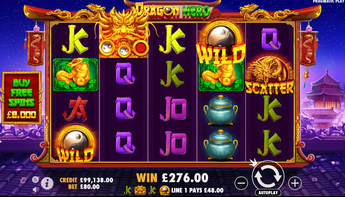 Dragon Hero Slot Big win