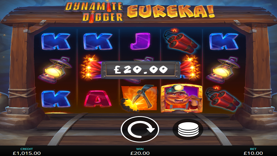 Dynamite Digger Eureka Slot big win