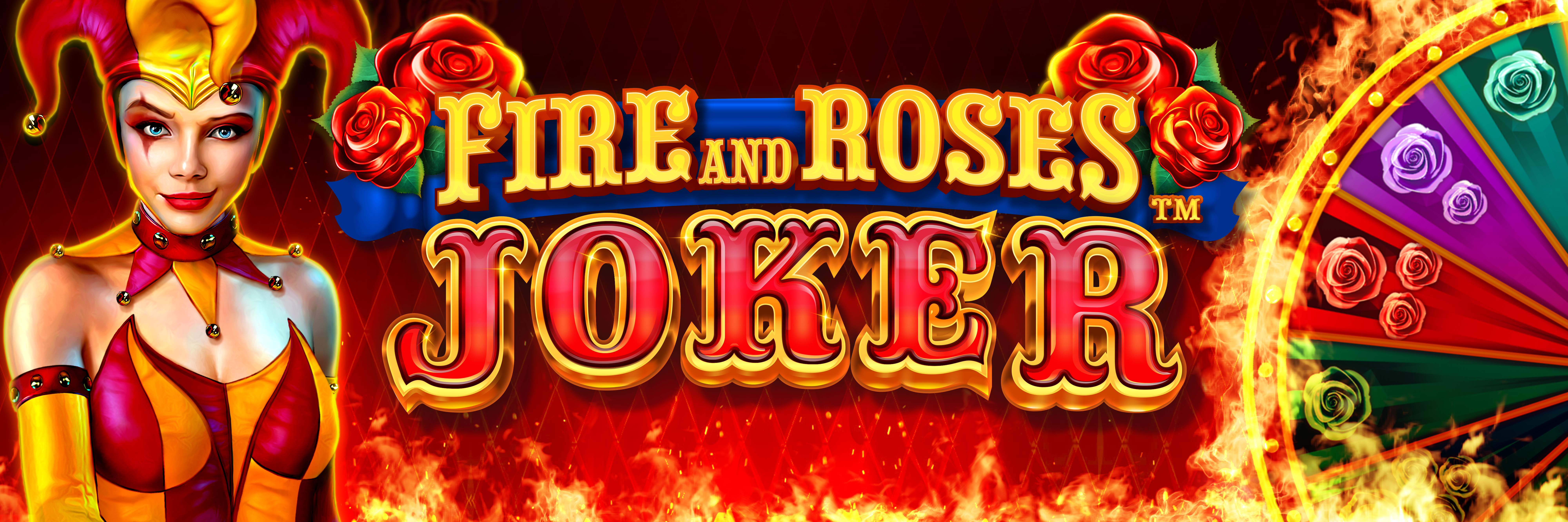 Fire and Roses Joker Slot logo