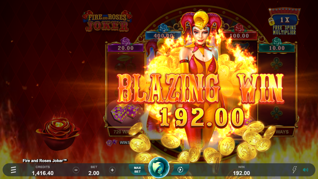 Fire and Roses Joker Big win