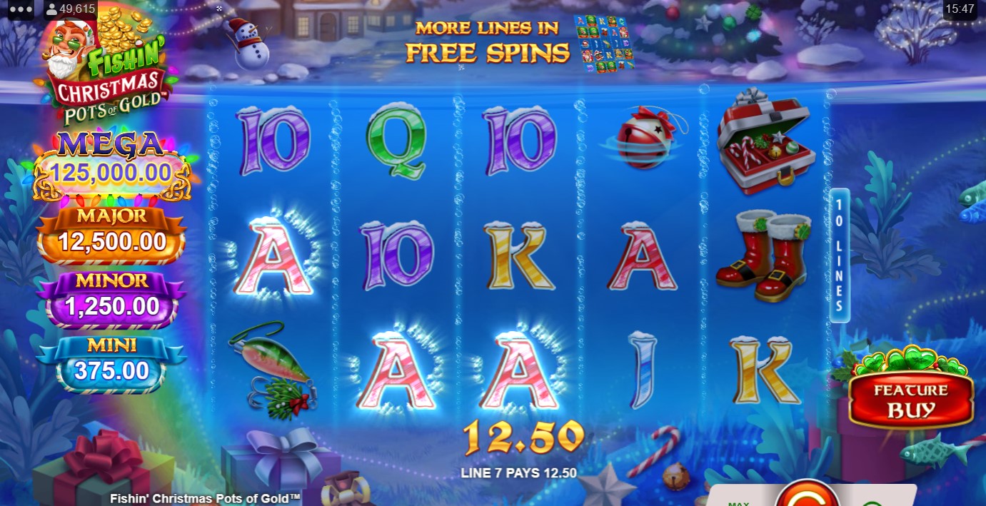 Fishin’ Christmas Pots Of Gold Slot big win