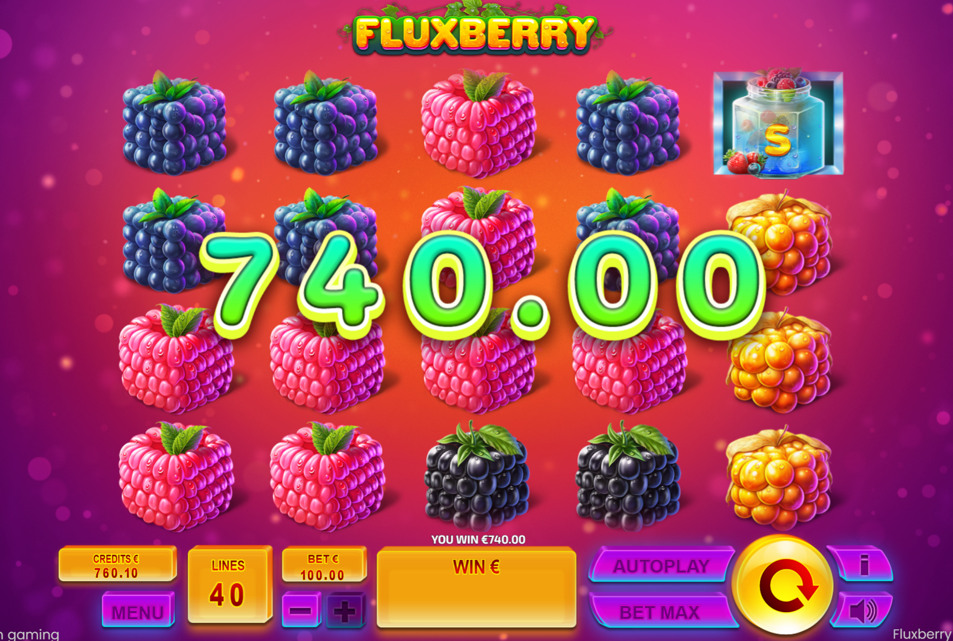 Fuxberry Slot Big Win