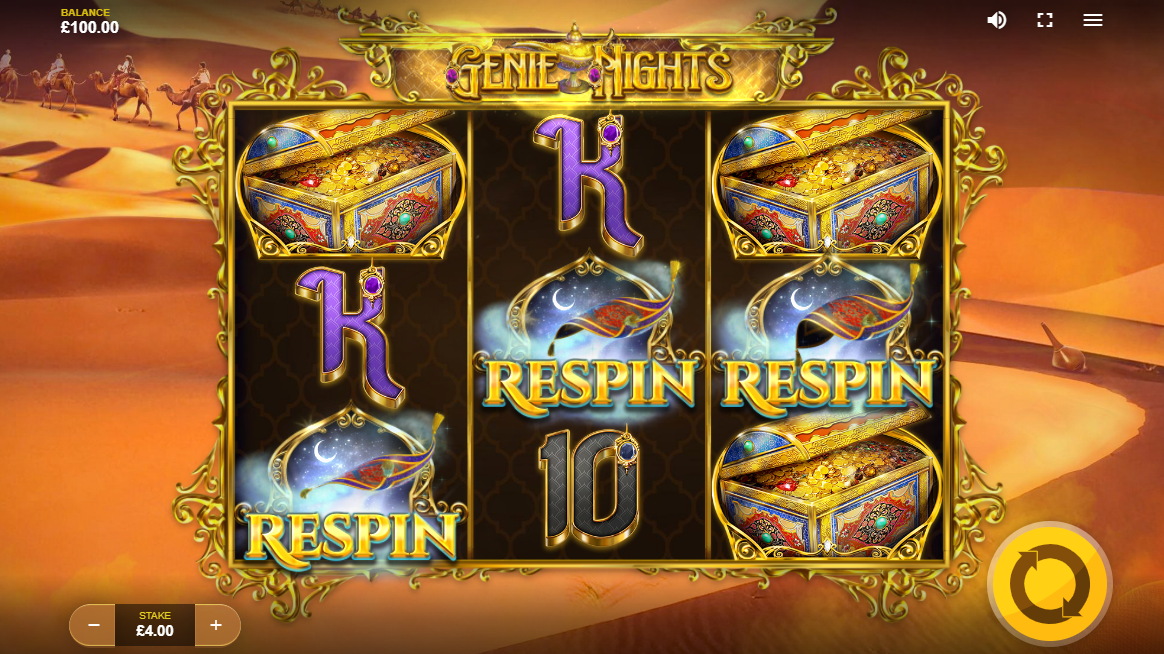 Genie Nights Slot main lobby