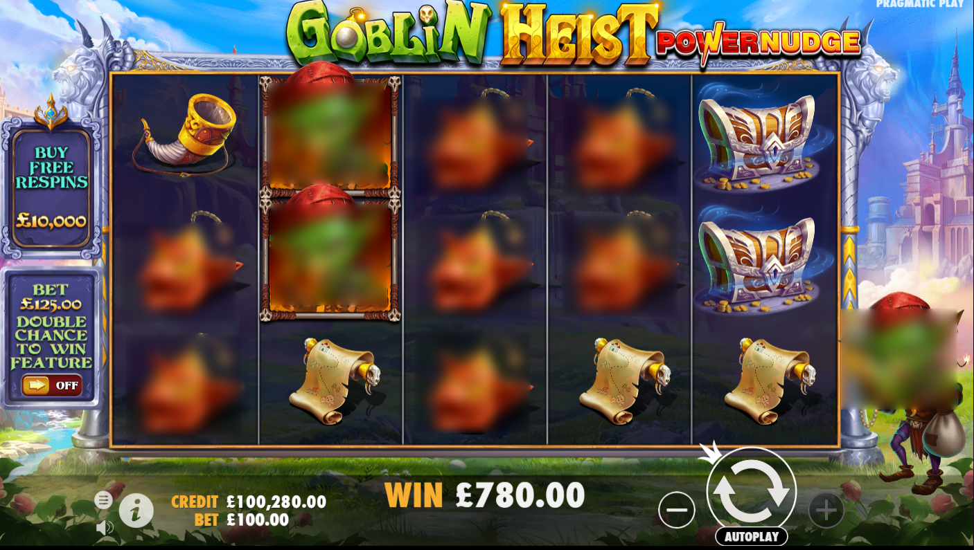 Goblin Heist Powernudge Slot Bug Win
