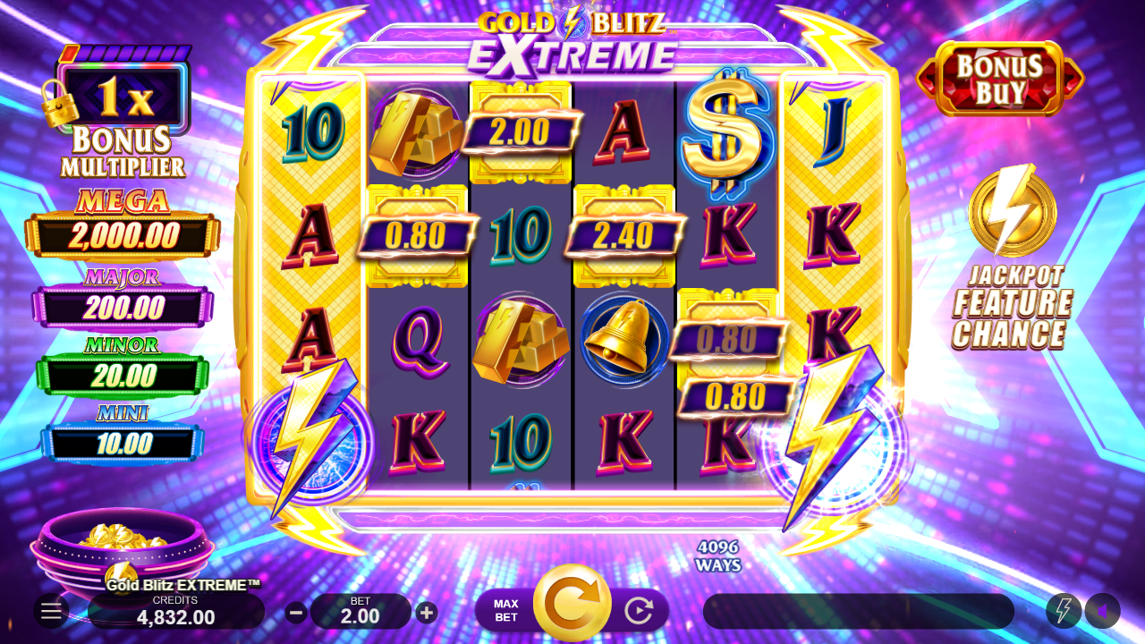 Gold Blitz Extreme slot cash collect feature