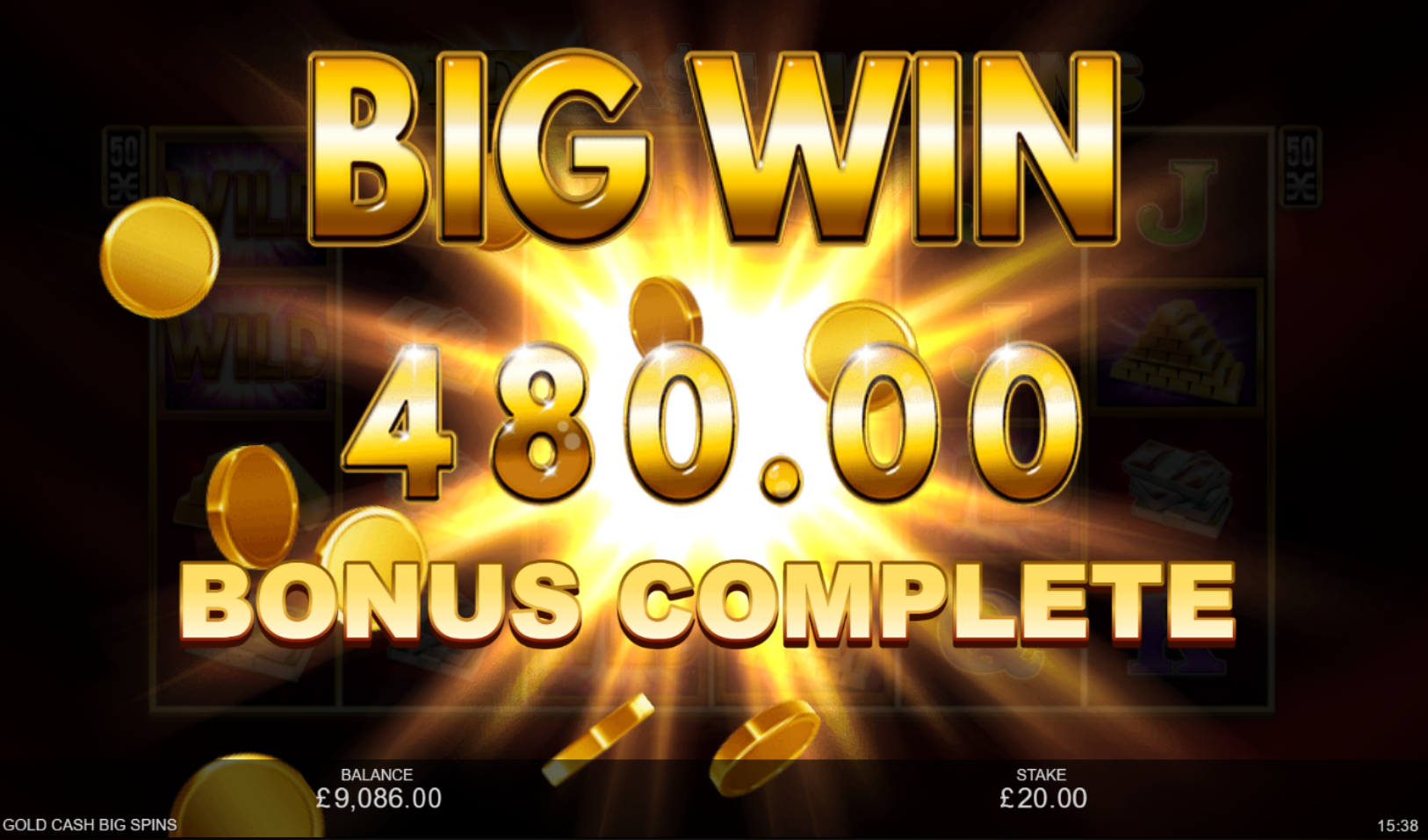 Gold Cash Big Spins Slot Big Win