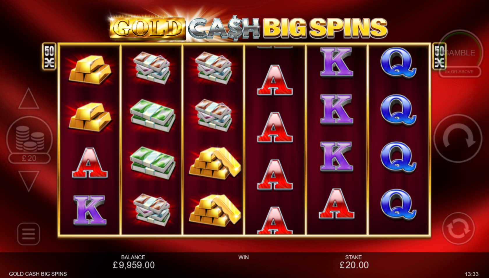 Gold Cash Big Spins Demo Game