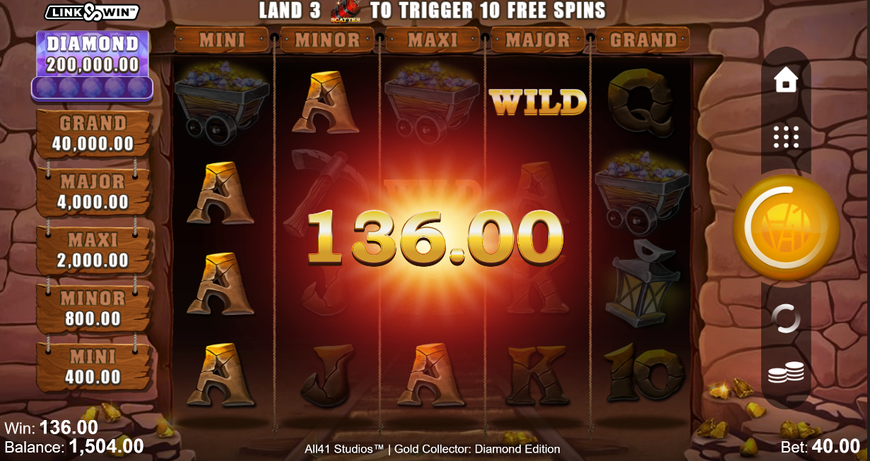 Gold Collector Diamond Edition Slot Big Win