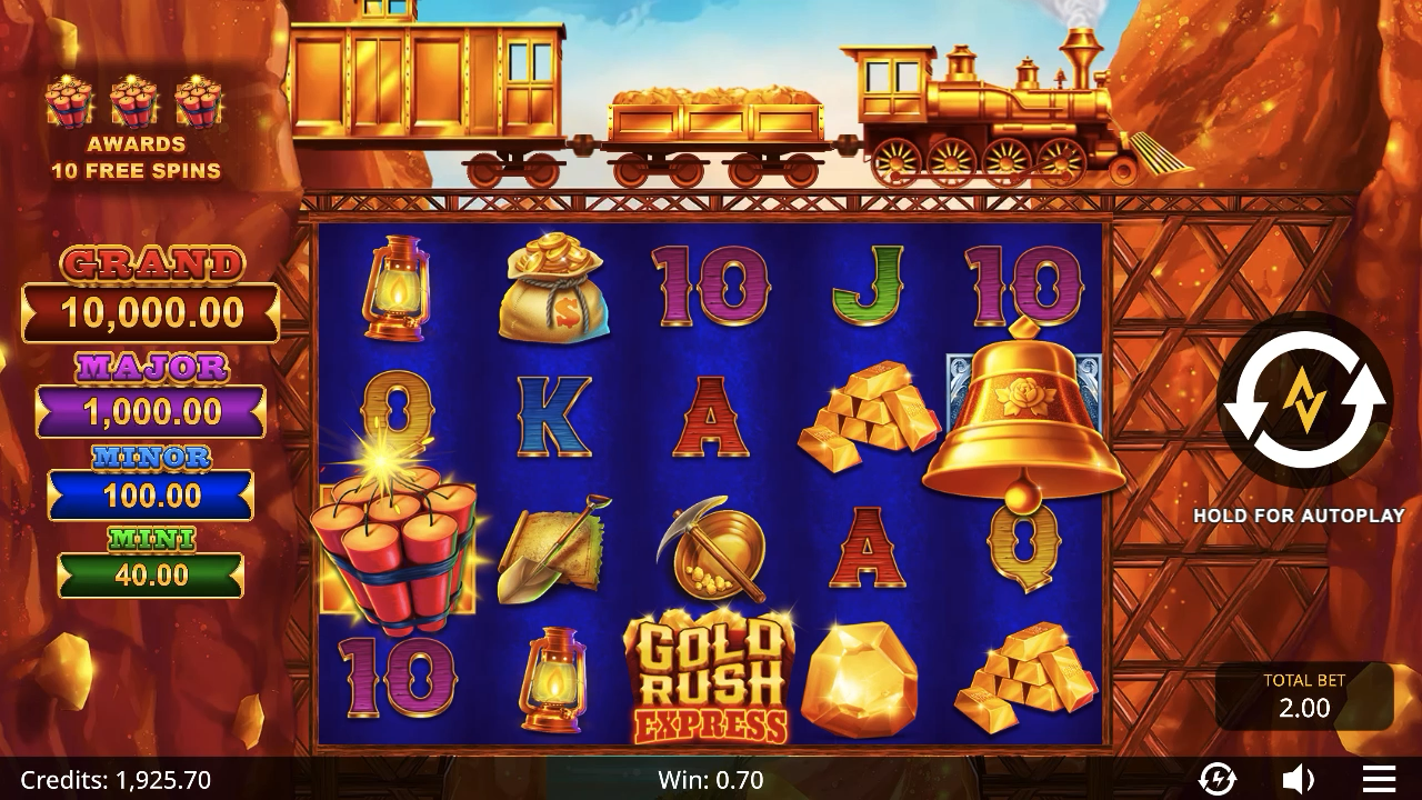 Gold Rush Express Slot base game
