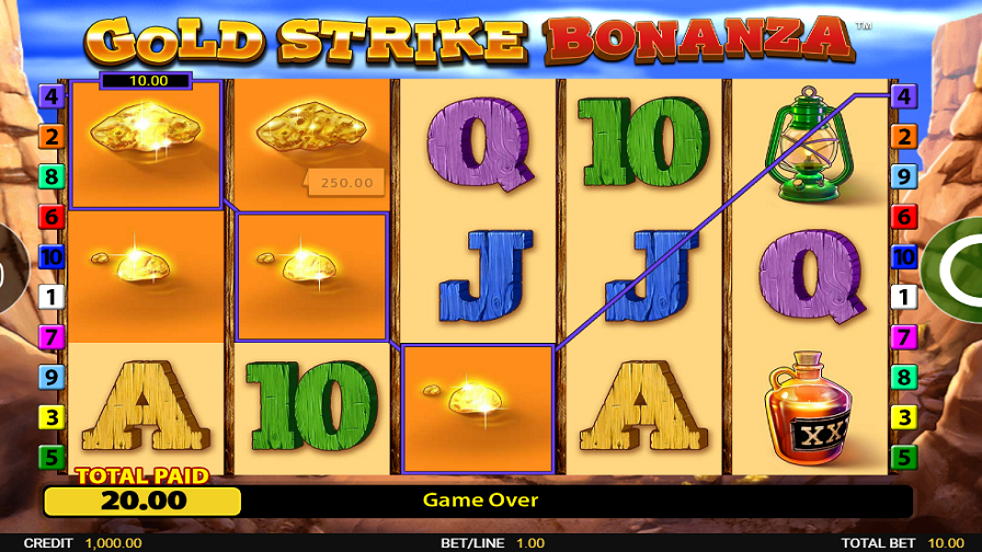 Gold Strike bonanza Slot Big Win