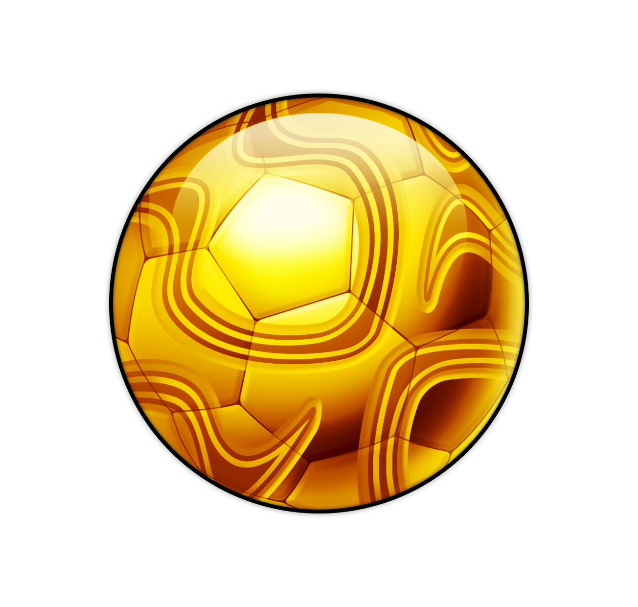 Gold soccerball