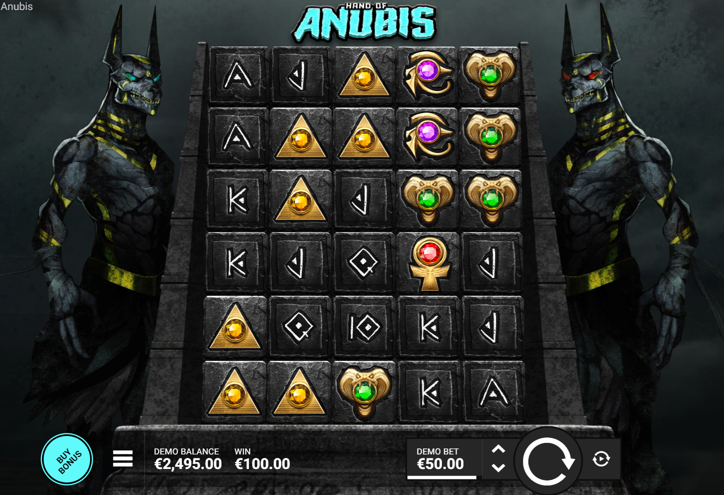 Hand of Anubis Slot Big Win