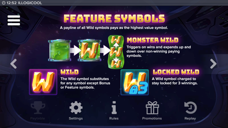 Illogicool Slot Featured Symbols