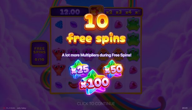 Jelly Valley free spins