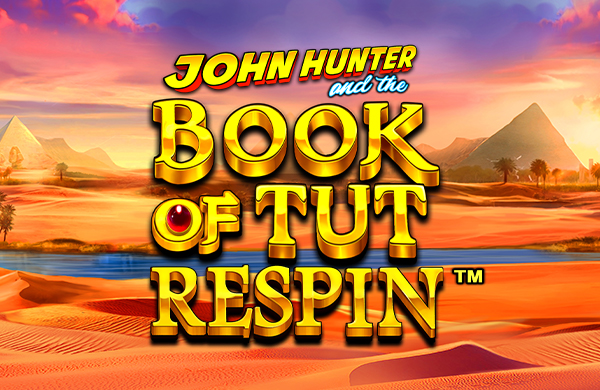 John Hunter and the book of tut respin slot logo