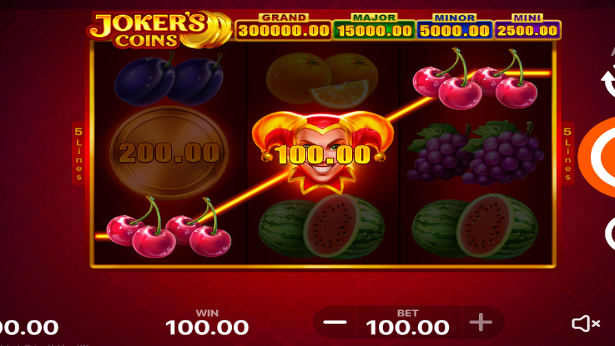Joker's Coins Hold & Win Slot Big Win