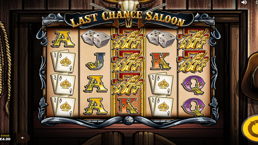Last Chance Saloon Slot Paytable