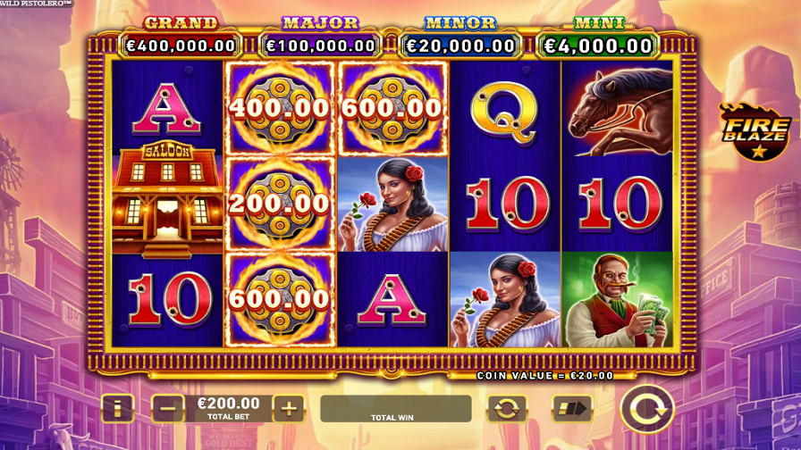 Mega fire blaze Wild Pistorelo slot