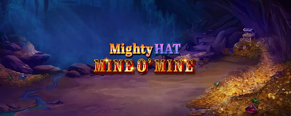Mighty Hat Mine O Mine slot logo