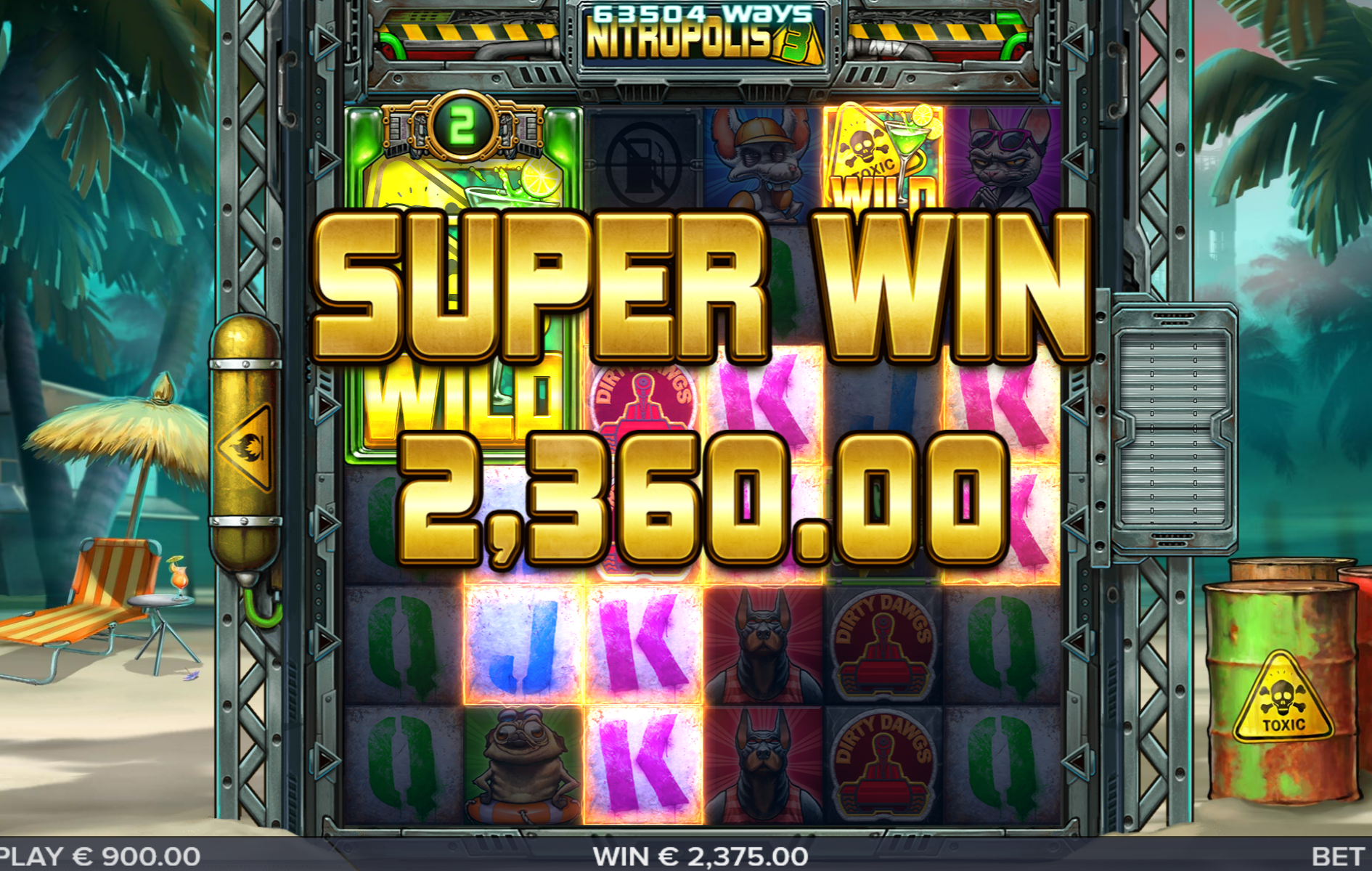 Nitropolis 3 Slot Big Win