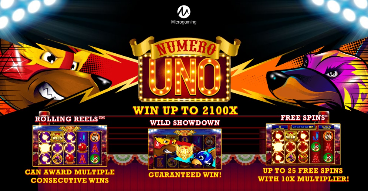 Numero Uno slot logo