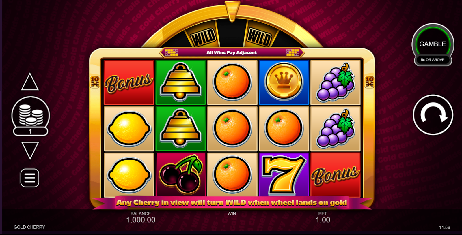 gold cherry slot screenshot