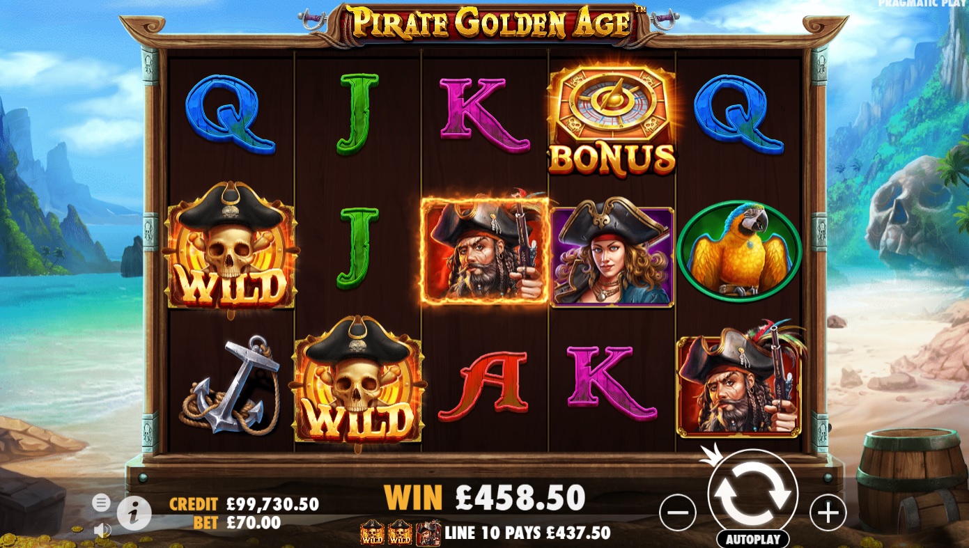 Pirate Golden Age Slot Big Win