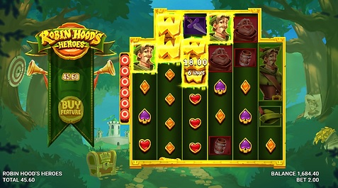 Robin Hood's Heroes slot wild split