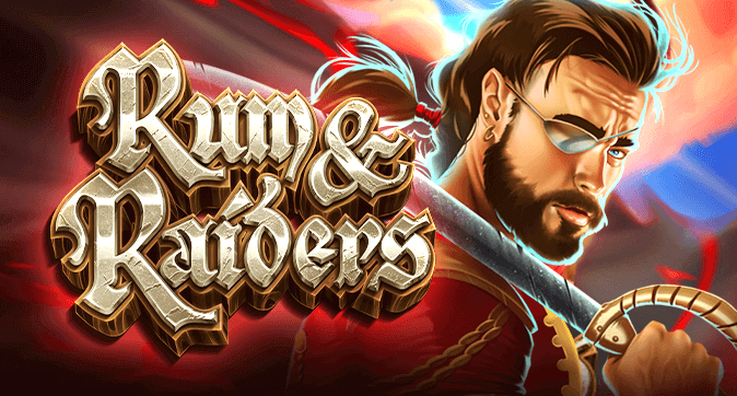 Rum and Raiders slot logo